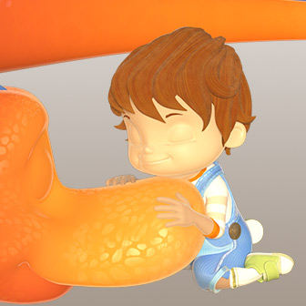 Boy And Dinosaur – Nose Touch